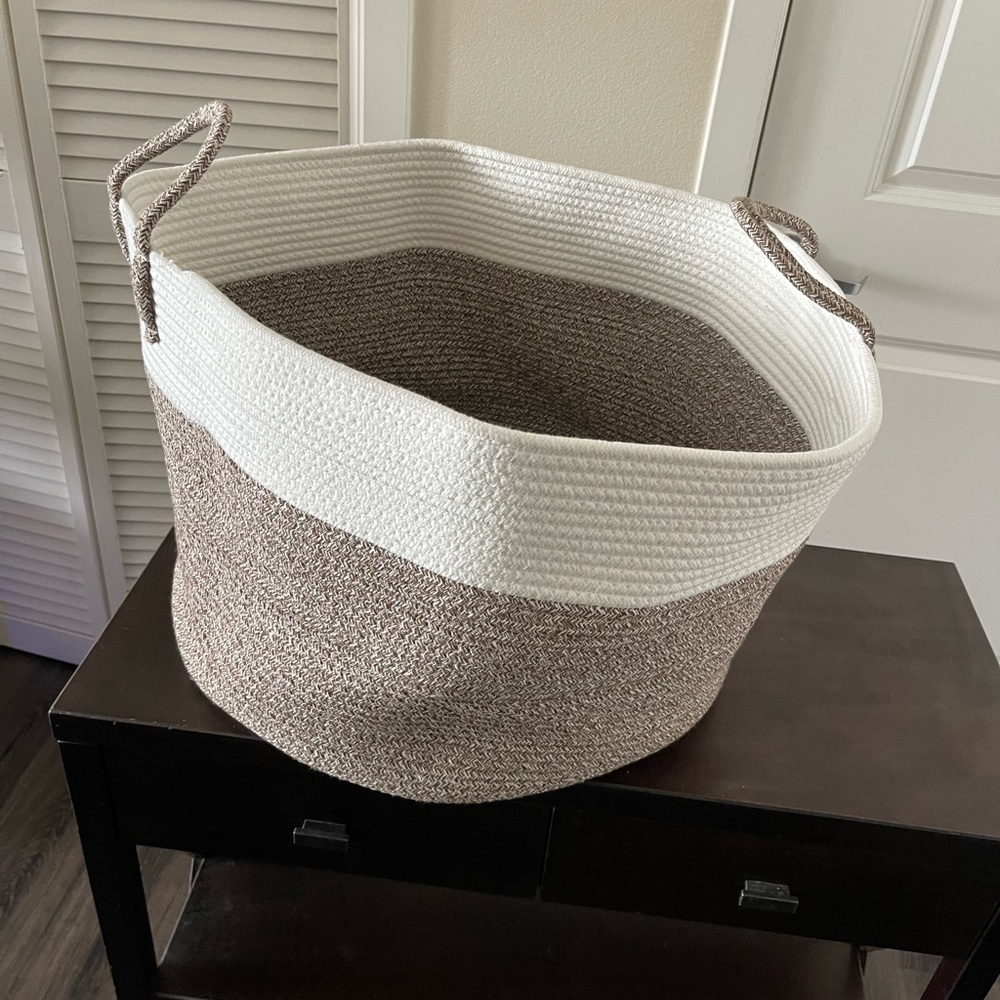 Round woven Rope Storage basket - Picture 5 of 7
